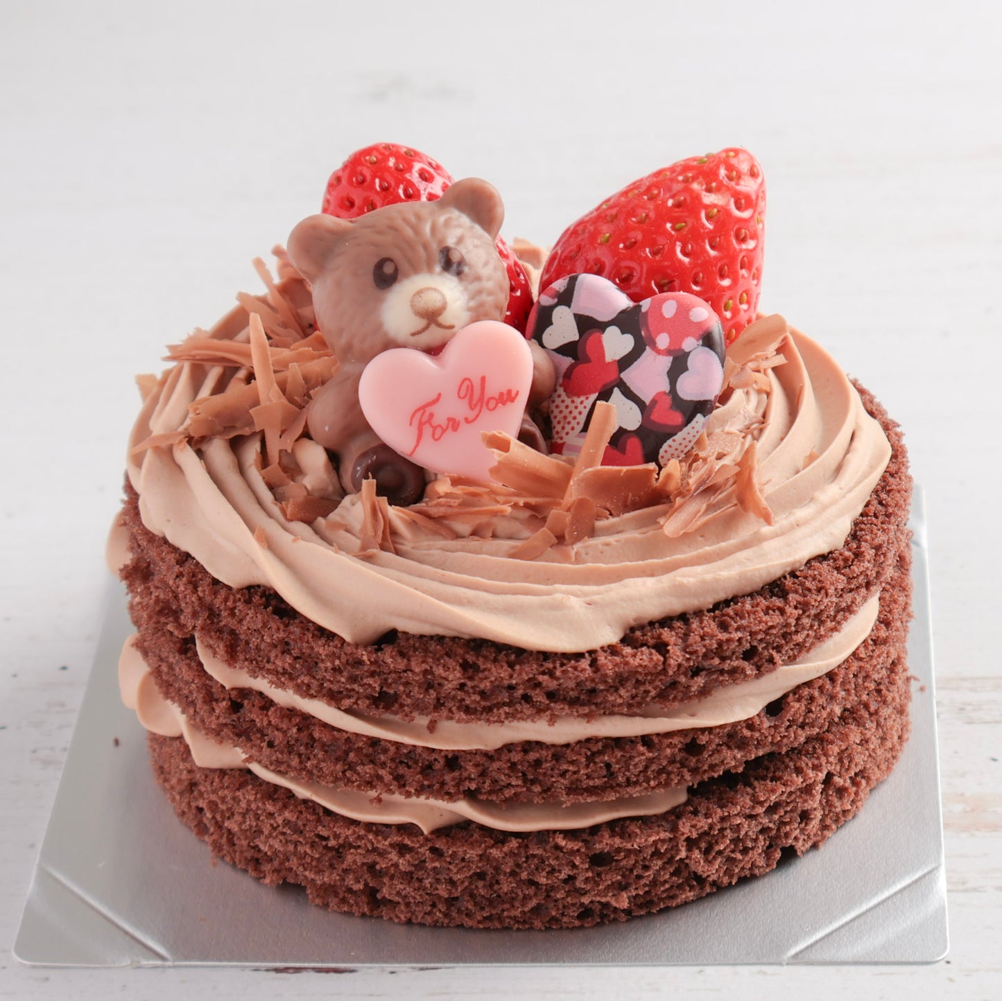 生チョコベア|2人用・バレンタイン限定ミニチョコレートケーキ(店頭受取)