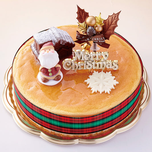 ふんわりスフレチーズケーキ［店頭受取］18cm（6号）クリスマスケーキ