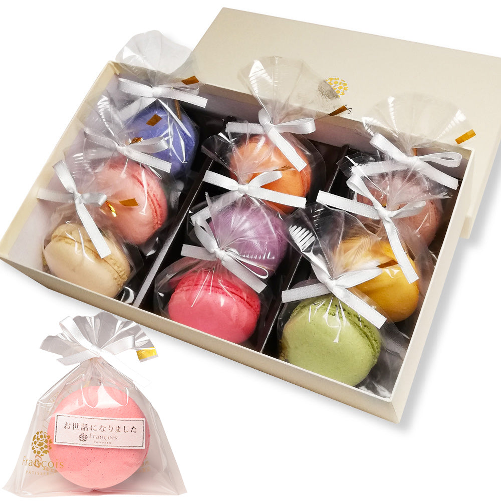 リボン付 天使がくれたマカロン 9個入｜華やかに贈るスイーツギフト（全国配送）