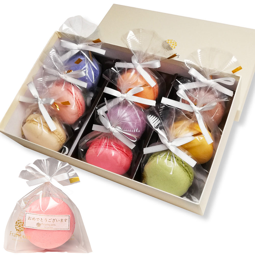 リボン付 天使がくれたマカロン 9個入｜華やかに贈るスイーツギフト（全国配送）