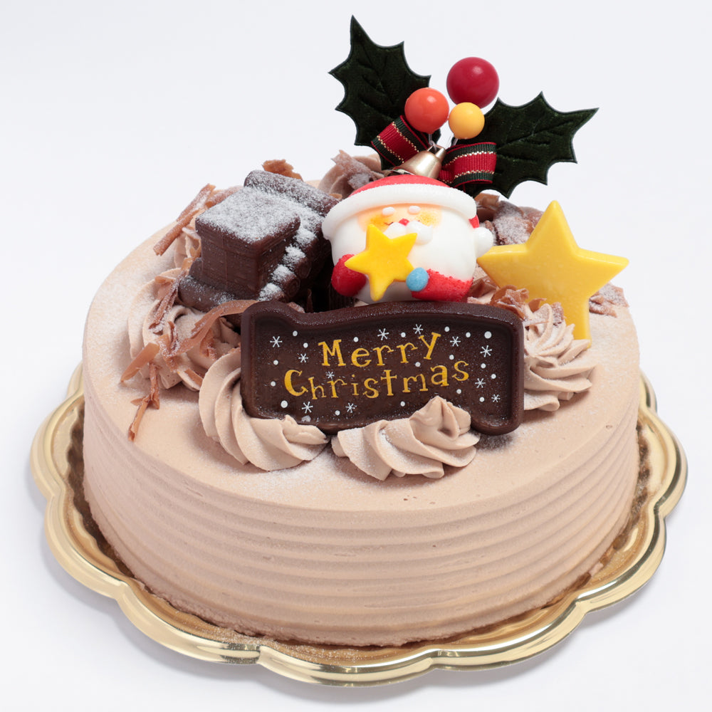 ショコラクリームクリスマス［店頭受取］15cm／18cm（5号・6号）チョコレートクリスマスケーキ