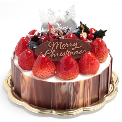 いちごの幸せダブルサンドケーキ 15cm（5号）［店頭受取］クリスマスケーキ