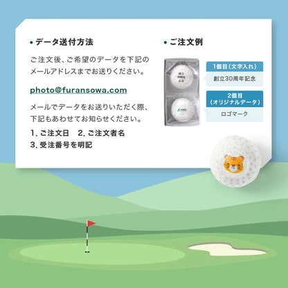 アルバトロス ゴルフボールもなか 2個入｜名入れできるコンペの参加賞（店頭受取）